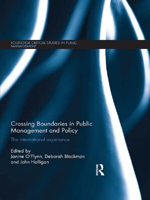 cover image of Crossing Boundaries in Public Management and Policy